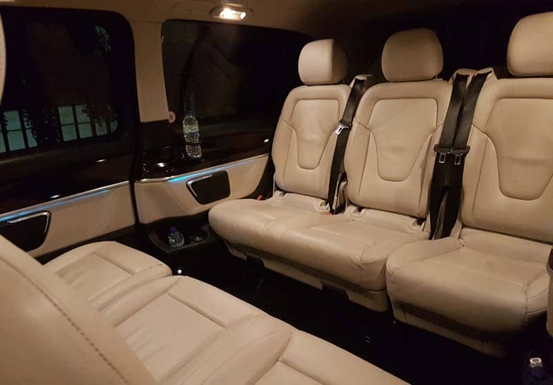 Platinum Coach Services | Mercedes V-Class Interior